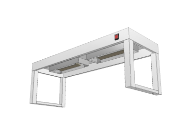 KSNJI - Stolový nástavec jednopatrový s infraohřevem