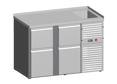KCH2N - 2A+V - Chladící stůl nápojový