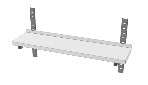 KPOZJ - Nástěnná police jednopatrová stavitelná