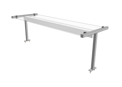 KSNS - Stolová nástavba středová jednoduchá