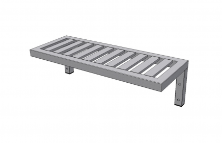 KPOZJR - Nástěnná police jednopatrová roštová