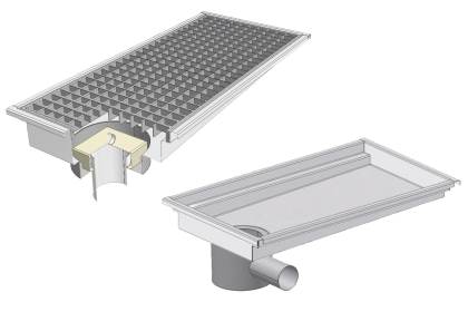 KVRV - Podlahová vpusť velká vč. sifonu