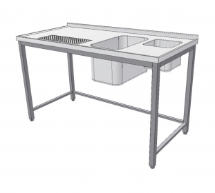 KSVKV - Výčepní stůl s dřezem, umývátkem a odkapem
