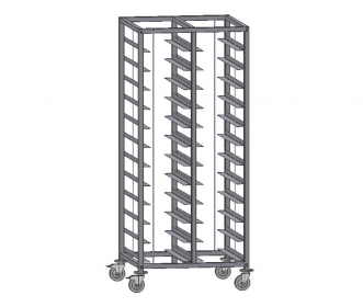 KRGO 2 - Vozík na GN, plechy, tácy nebo tablety