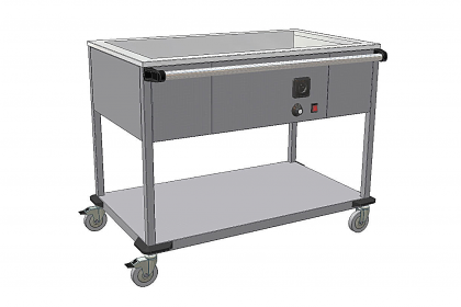 KSVOH L - Výdejní vozík s ohřevem vanový