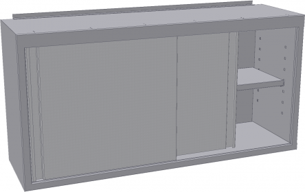 KNSSDP - Skříňka uzavřená s posuvnými dvířky a policí