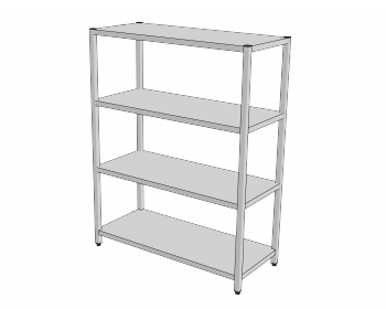 KRGP - Skladový regál s plnými policemi