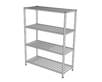 KRGR - Skladový regál s roštovými policemi